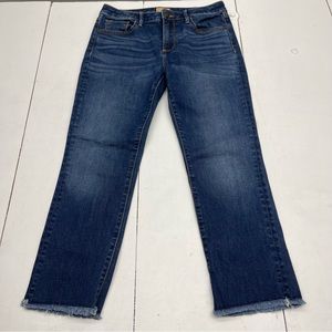 Driftwood Candice Crop Ankle Fray Straight Leg Jeans Women’s Size 28